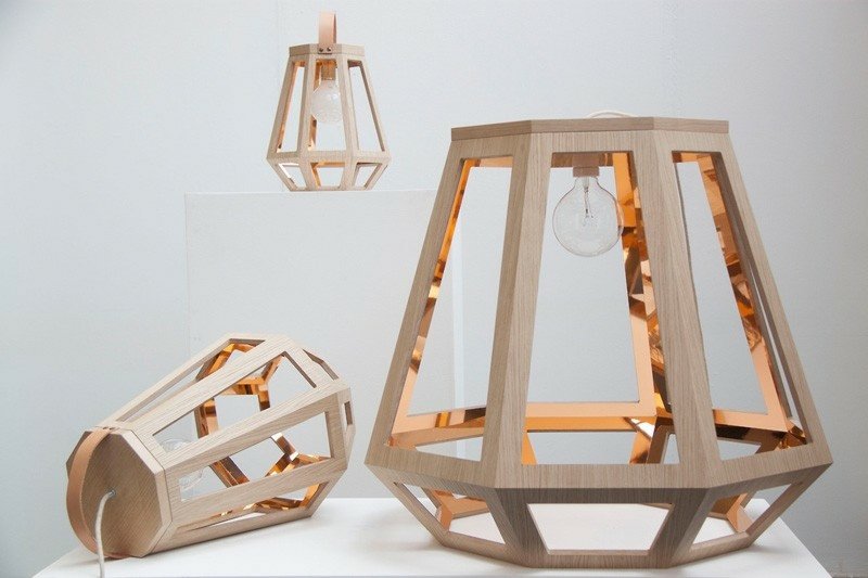 lampdesign gjord av oktantbelysning i skandinavisk stil