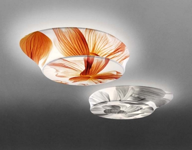 Wagashi taklampa-Foscarini vit svart orange design