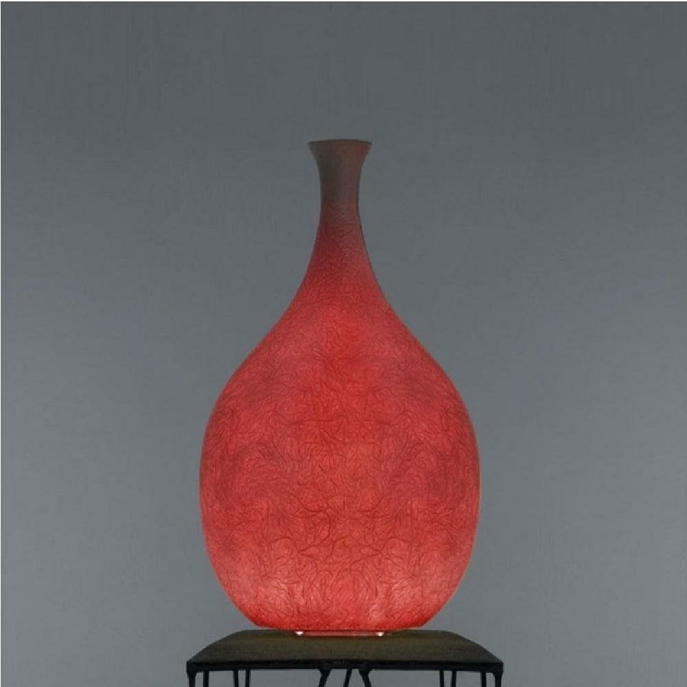 Den röda versionen av Luce Liquida som bordslampa
