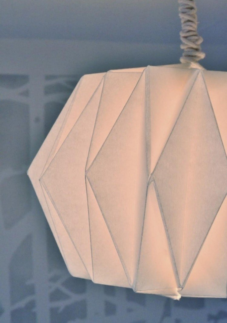 lampskärm-tinker-papper-origami-vik-geometrisk-diy