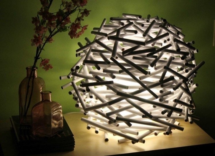 lampskärm-tinker-papper-rulle-kaotisk-bordslampa-ljus-kreativ-intressant