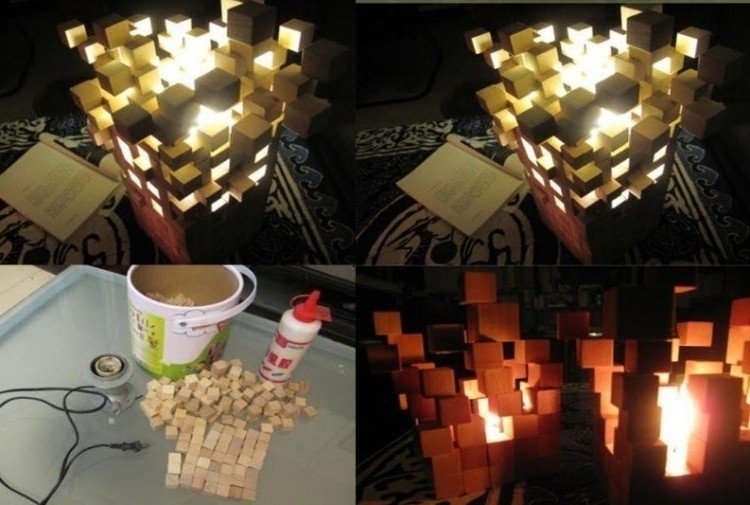 lampskärm-tinker-trä-kub-lampa-trä-lim-diy-projekt