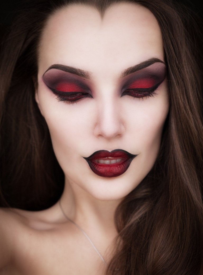 Last Minute Halloween Costume Vampire Makeup Women Instruktioner