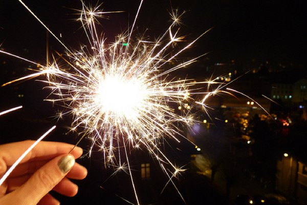 Nyårsfestdekoration fantastiska idéer sparklers