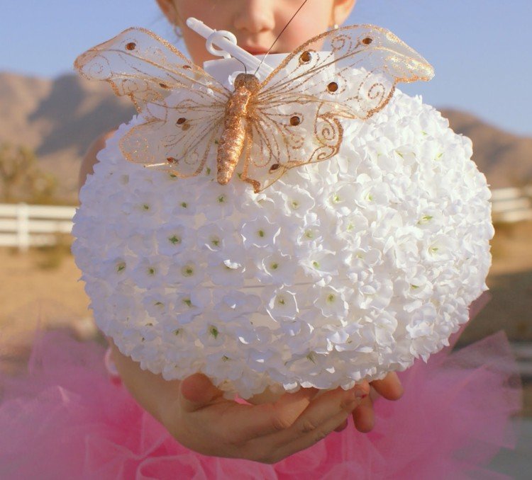 gör din egen lykta hängande lampskärm-blommor-fjäril-flicka-plast handtag