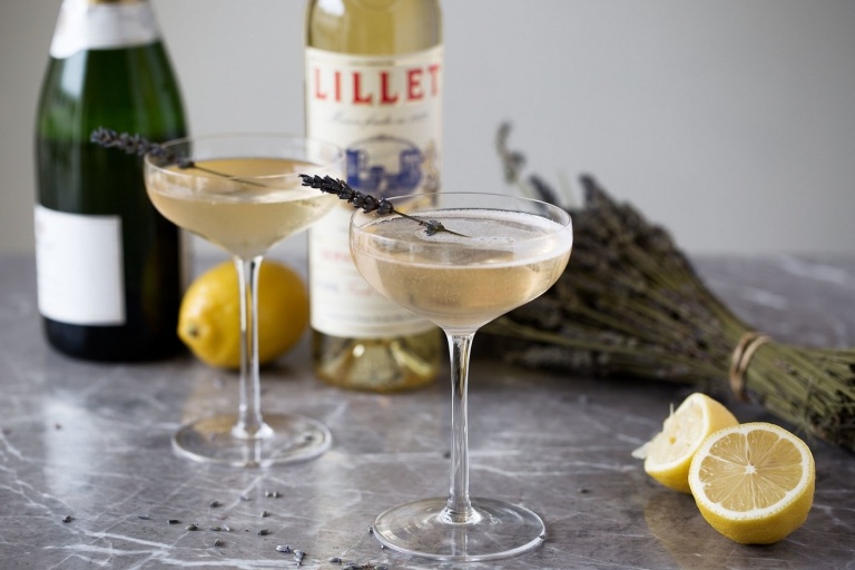 Lavender Cocktails Champagne Martini Ideas Recept