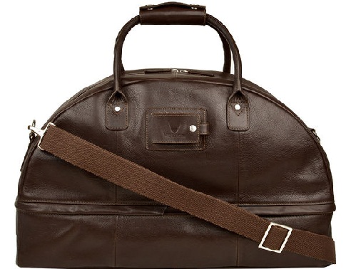 Ettore 02, ruskea nahkainen matkalaukku