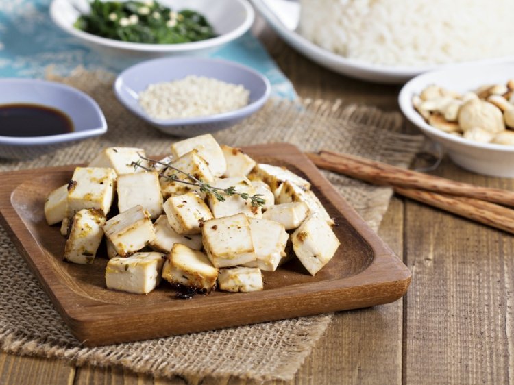 tofu sojaproduktmat för ren hud