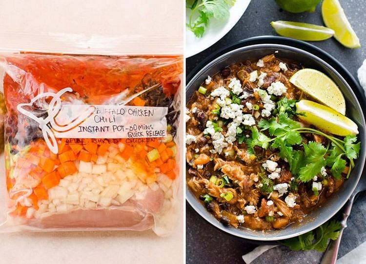 Recept på rätter för tillagning och frysning av kycklingchili