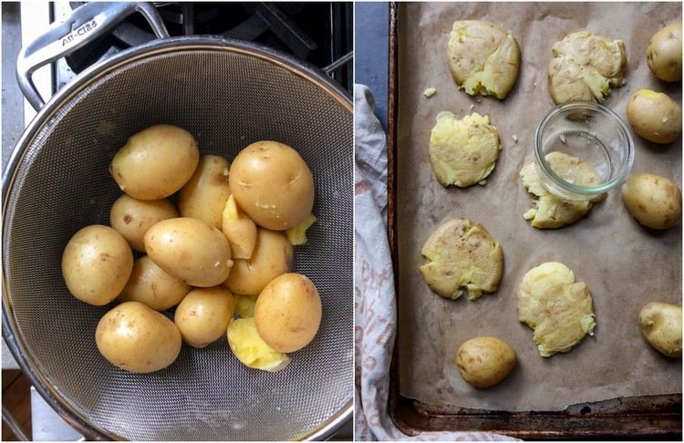 Recept med potatis krossad potatis instruktioner
