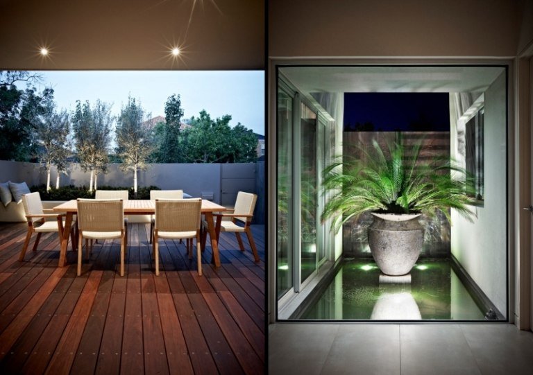 LED trädgård belysning-planter-trädgård damm