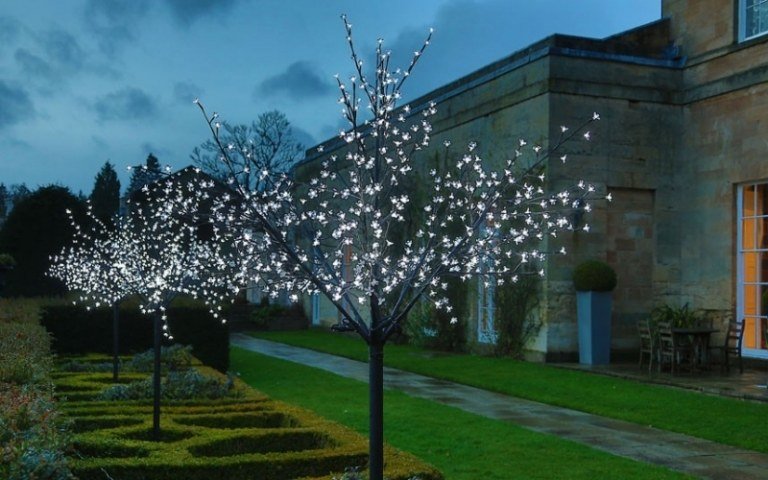 LED-trädgård belysning-träd-fairy lampor-dekorera