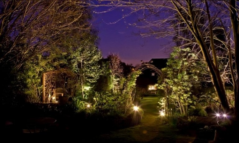 LED trädgårdsbelysning solenergi trädgård lampa ingång