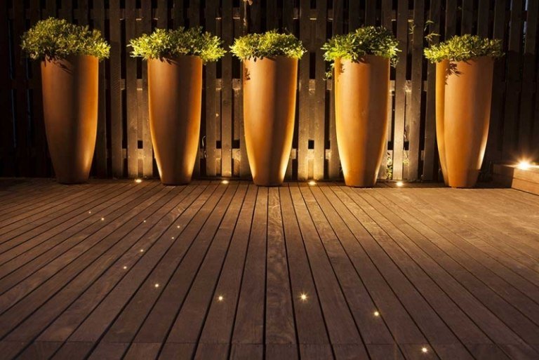 LED trädgård belysning-planter-terrass-spot ljus