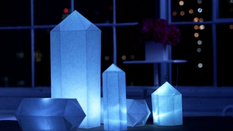 LED trädgård belysning papper lykta idéer