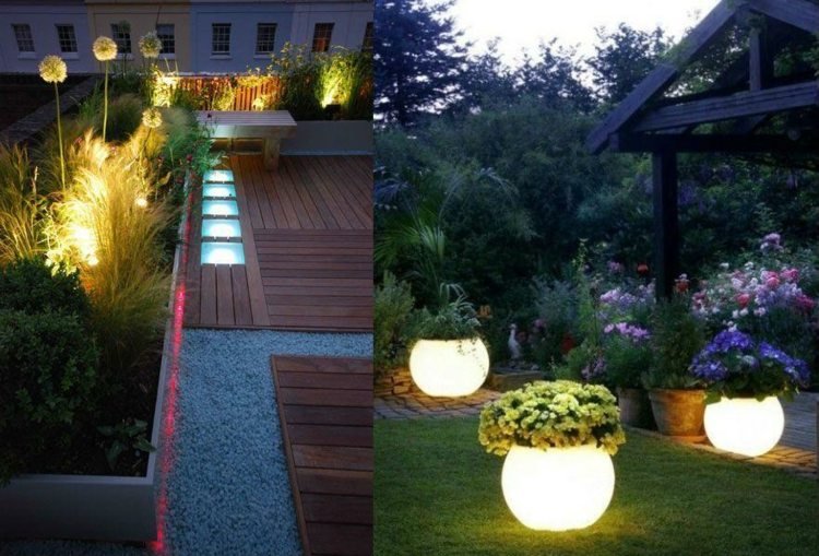 LED-belysning-i-trädgården-stenar