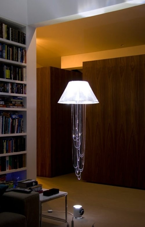 Maneter lampor vardagsrum dekoration biblioteksdesign