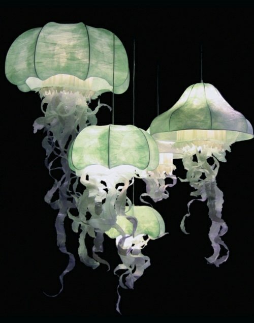 modernt hängande lampa maneterformat papper