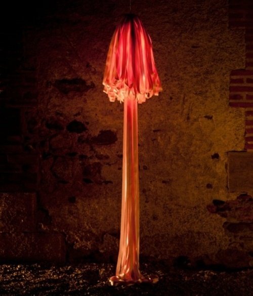 röd golvlampa plast LED hall hall idéer