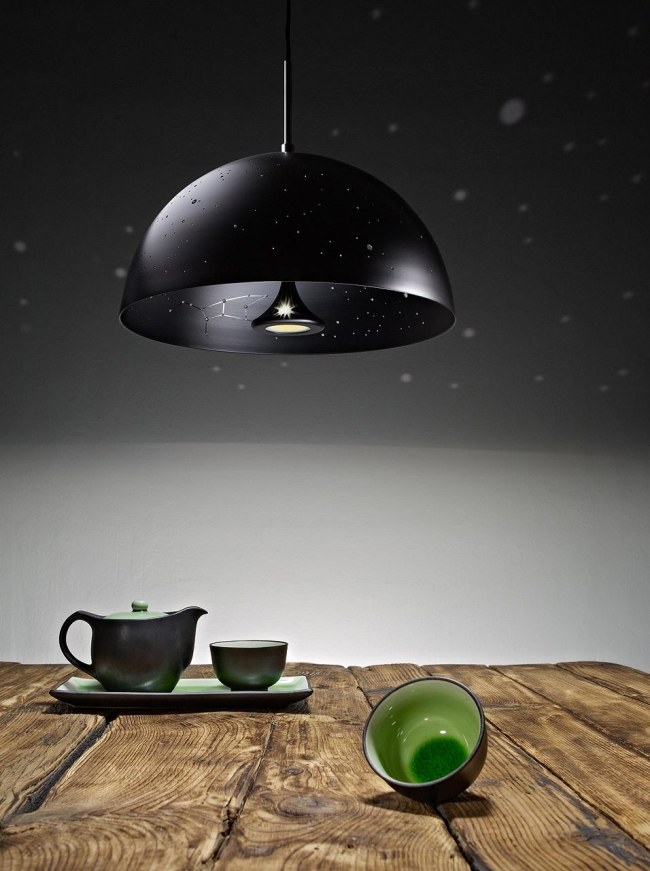 Lampdesign modern Starry light matsalsbord massivt trä