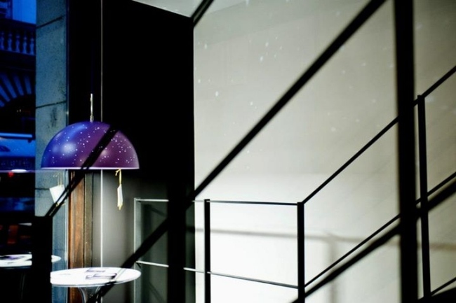 Designer lampa led ljus violett version-matt finish