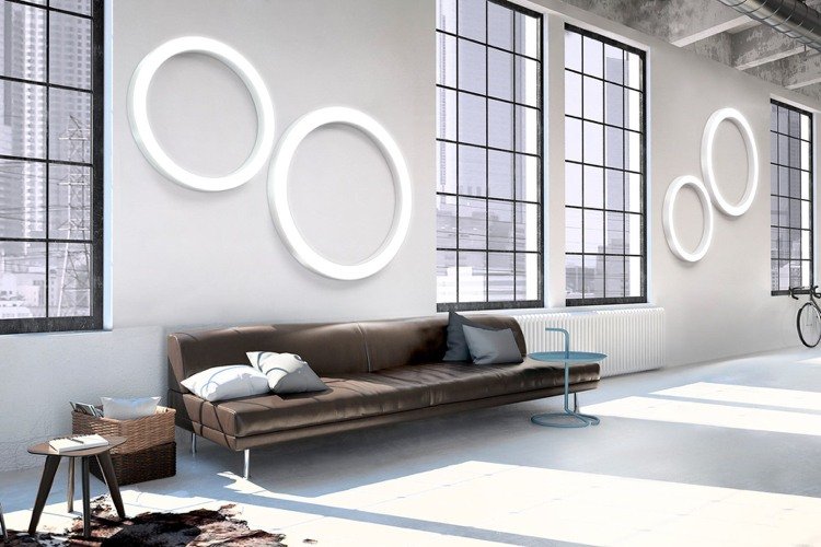 led-ring-lampor-design-vägg-lampor-industriell stil
