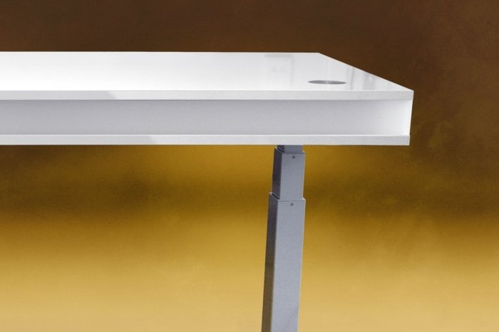 led skrivbord tableair vit grå ben sensor