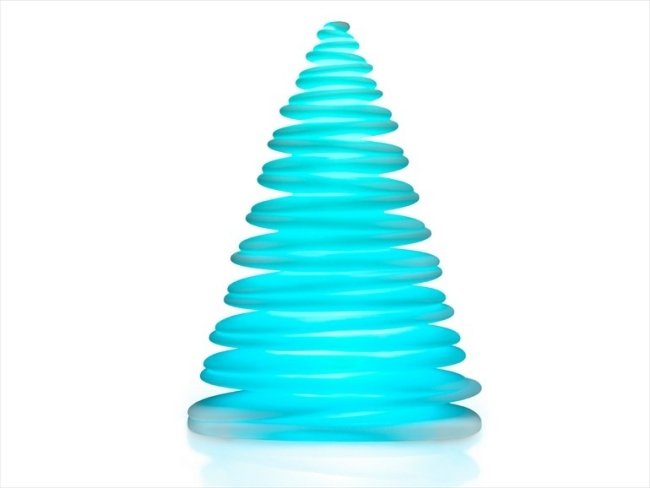 Blue Light Stylized Christmas Tree RGB Lighting Vondom