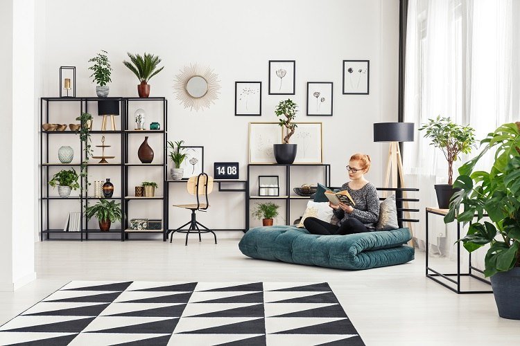 Moderna vardagsrumsmöbler Levande trender Läshörna Design vardagsrum