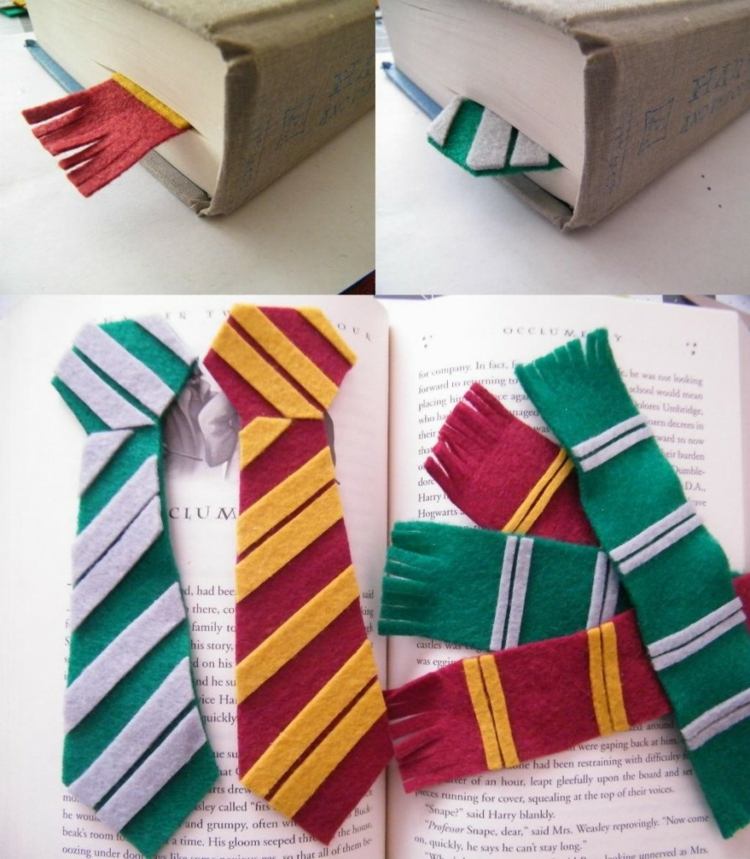 bokmärke tinker slips harry potter filt idé