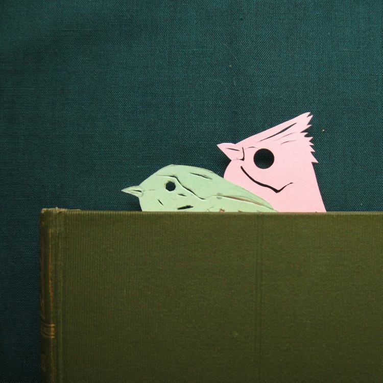 bokmärke-tinker-papper-kartong-fåglar-klipp-ut-djur-motiv
