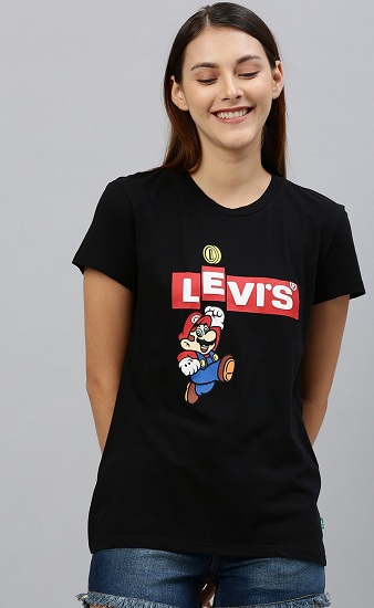 Musta Levis Mario T -paita