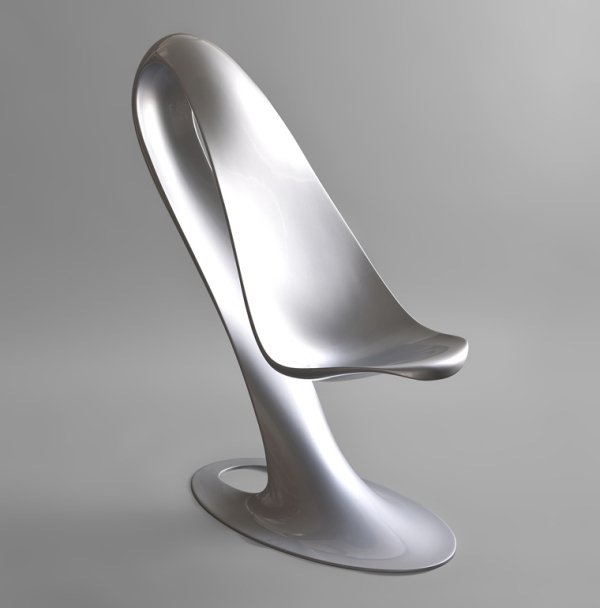 Cantilever sked designer stol