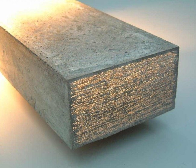 betonbock prototip genomskinligt betongmaterial från litracon
