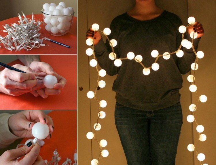 Tinker fairy lights lätt-billigt-bordtennisbollar-instruktioner