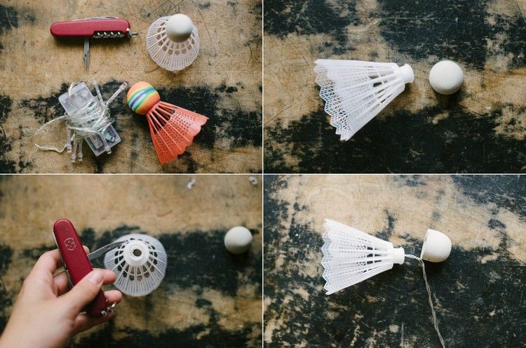 fairy lights-tinker-badminton-plast-instruktioner-material