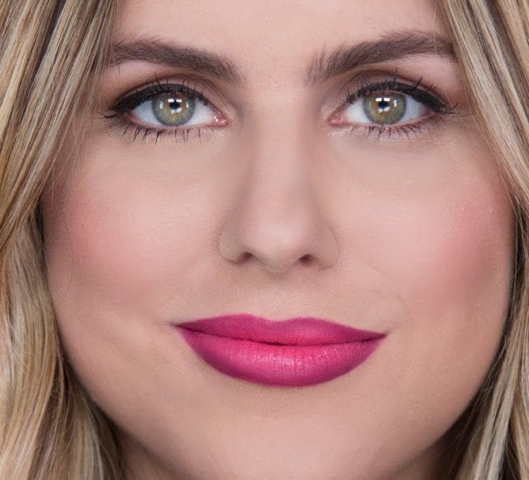 Ombre läppar fuchsia lila kombination