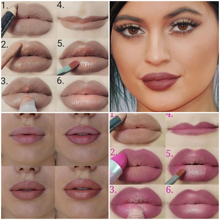 Pout Hur man gör Kylie Jenner Makeup -instruktioner