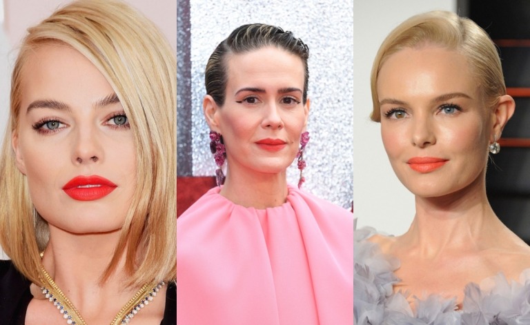 Bright Orange Lipstick Trends 2019 Stars Kate Bosworth Margot Robbie