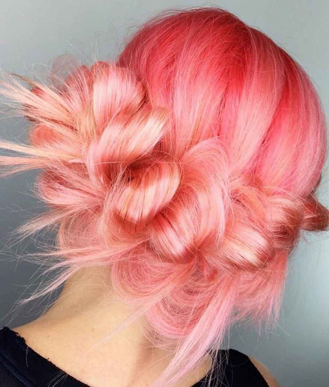 Living Coral Hair Hair Color Hair Trends Sommar 2019 Frisyrer Idéer