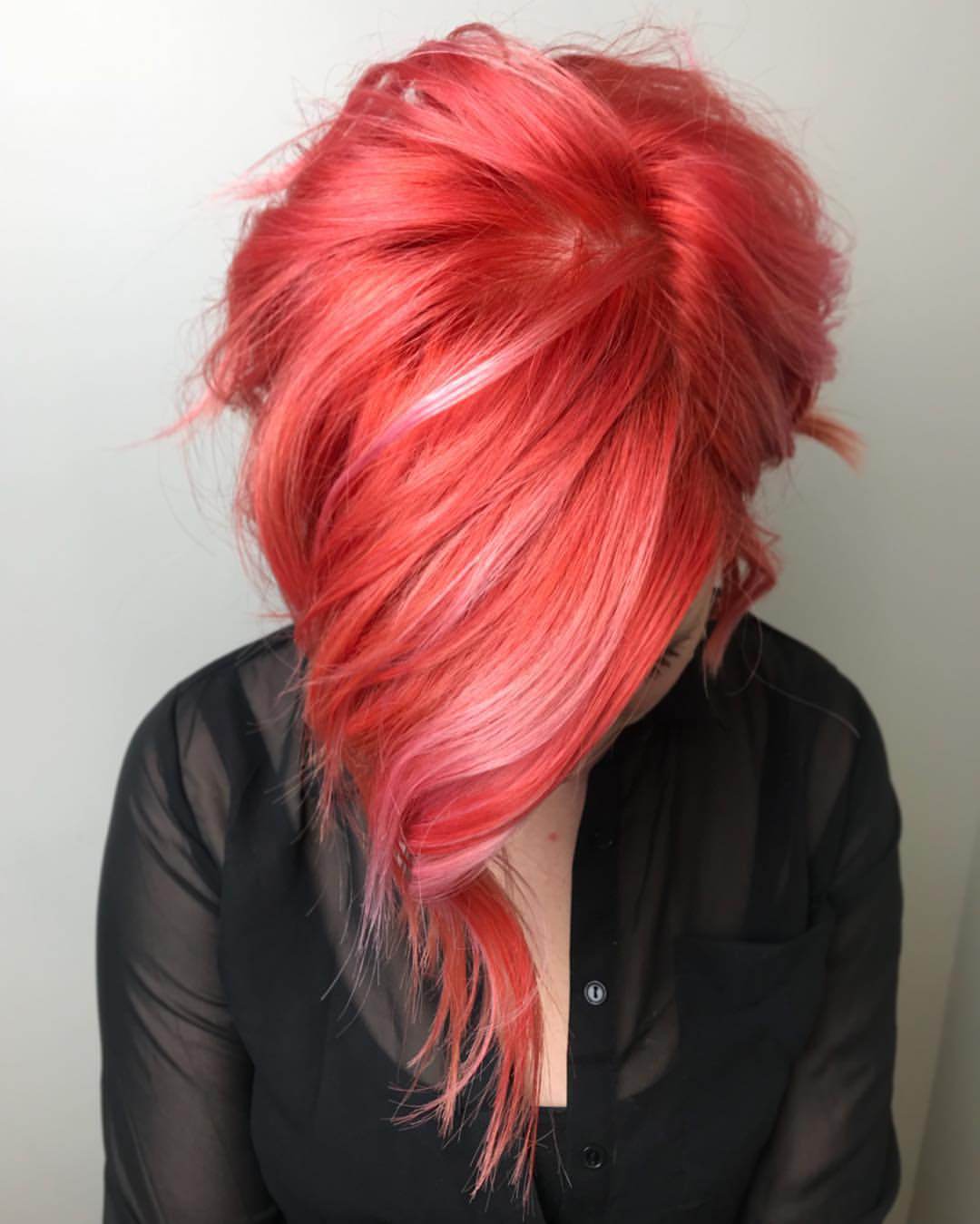 Living Coral Hair Hair Color Hair Trends Sommaren 2019