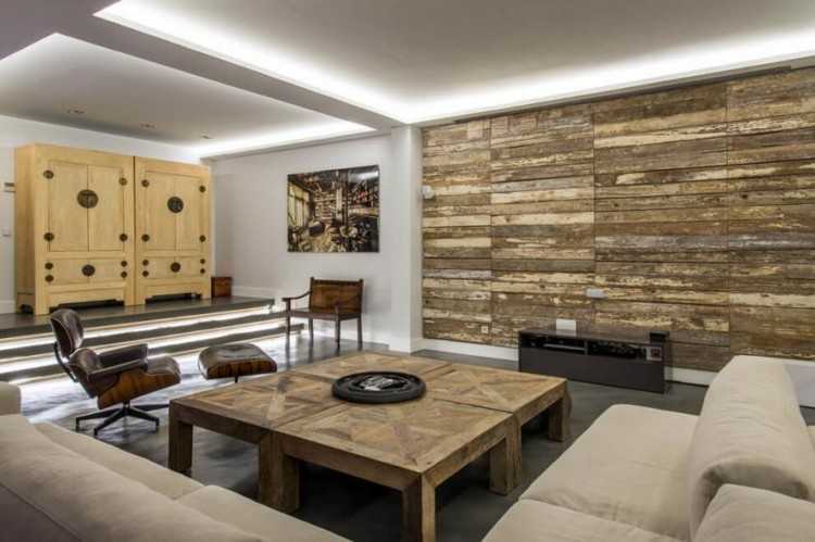 Loft-möbler-trä-betong-golv-väggbeklädnad-bitar av möbler-fåtöljer-pallar-loft-stil-bänk-industri-läder-10