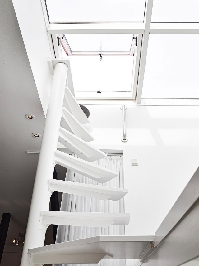 loft idéer infällda takfönster trappdesign