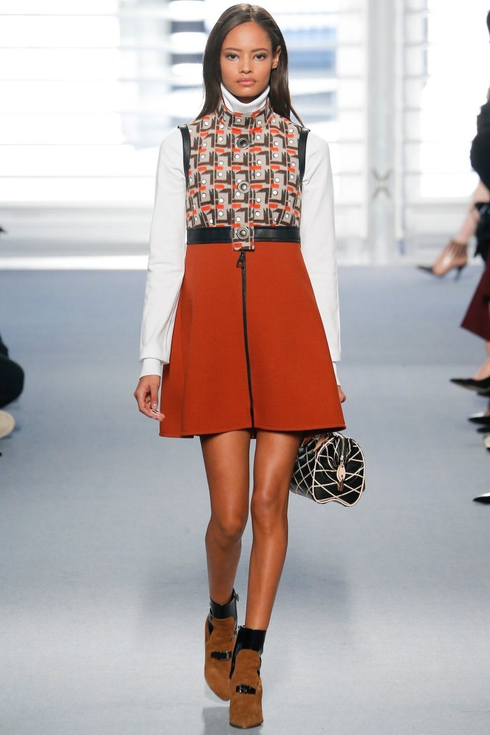Louis Vuitton höst 2014 klänning-a-line-60-talet
