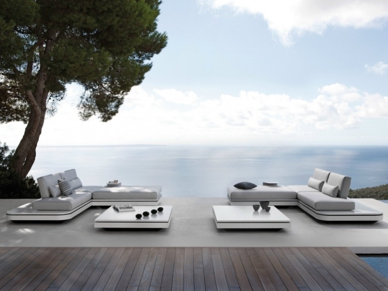 Lounge-trädgårdsmöbler-soffa-stöd yta-modern