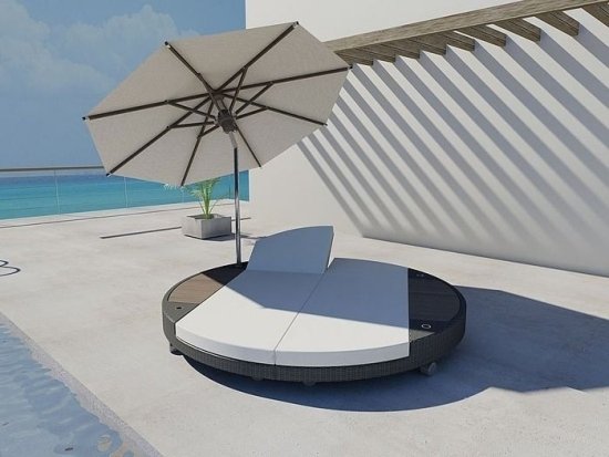 Parasol soffa set-utomhus