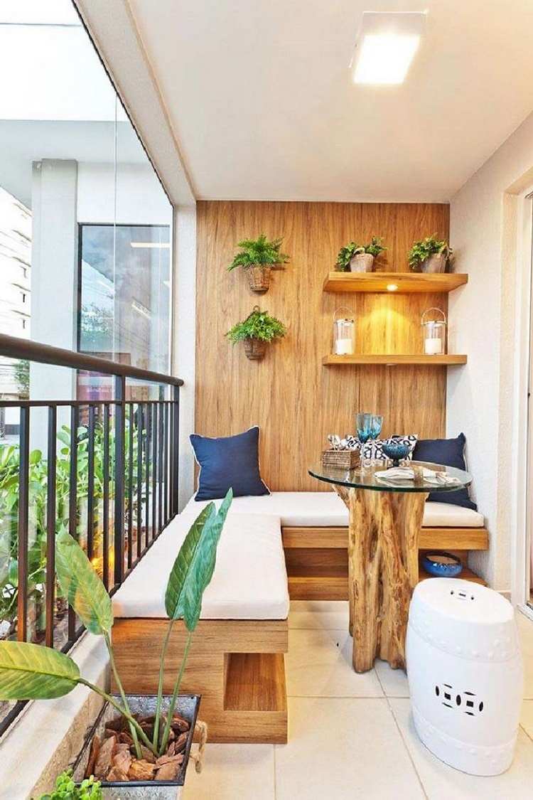 Boho balkonger möbler trender balkong lounge liten
