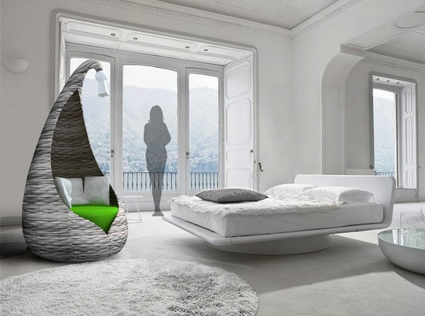 Futuristiska möbler i fåtöljdesign