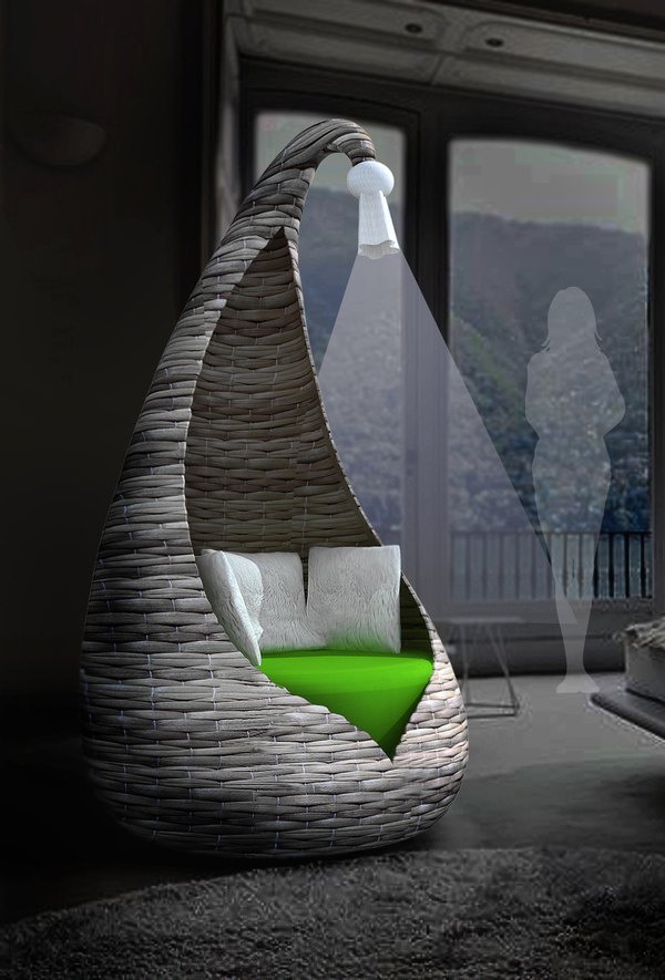 Koppla av fåtöljdesign Moderna loungemöbler Cocoon