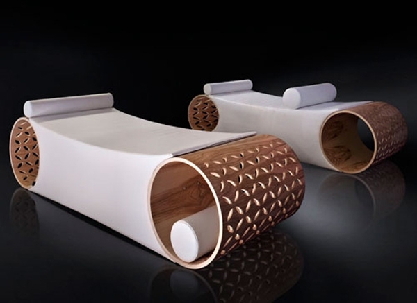 Möbeldesign förmedlar avkoppling Design relax -vilstol Star lit